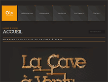 Tablet Screenshot of lacaveavents.com